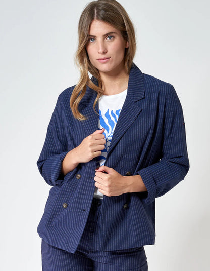 Batela Pinstripe Blazer