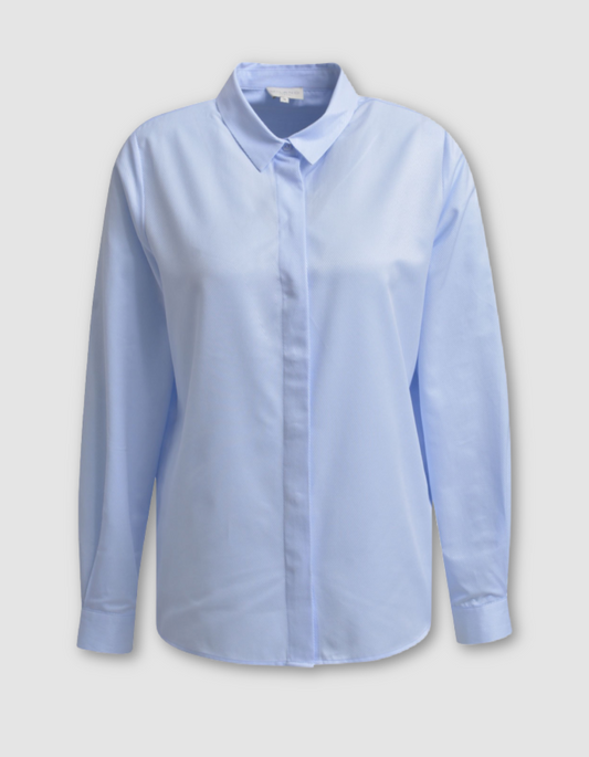 Milano Twill Shirt in Powder Blue