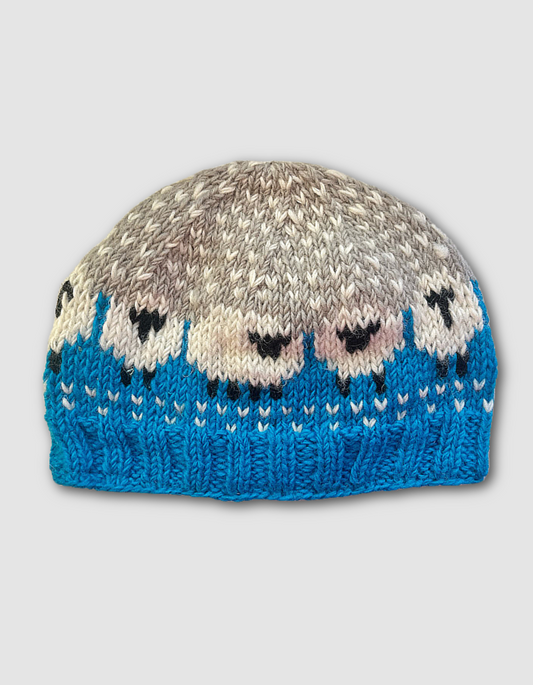 From the Source Sheep Beanie in Blue Sky