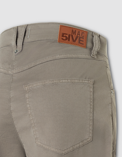 MAC Bora Cotton Twill Barrel Leg Trousers