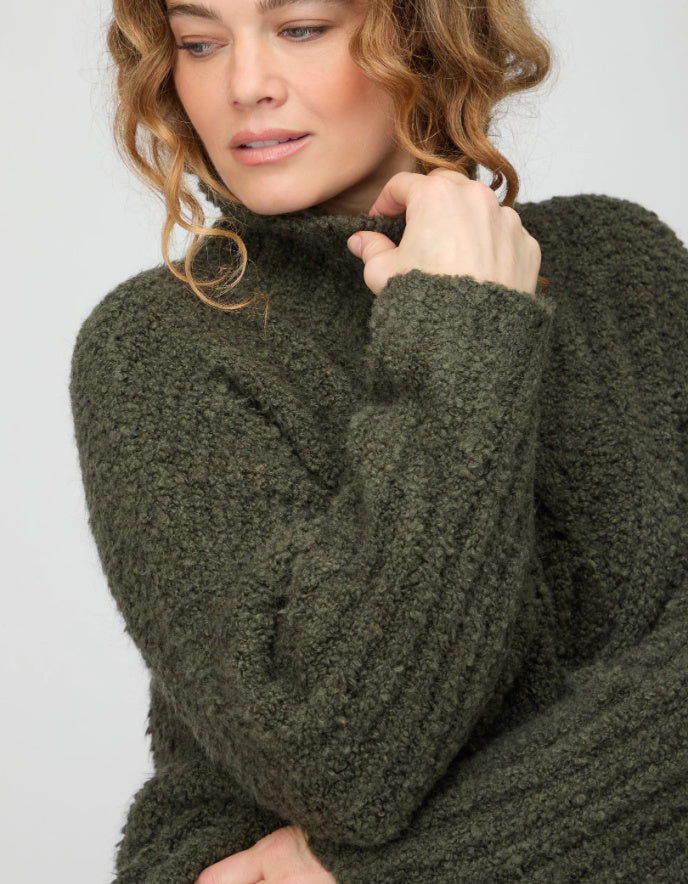 Sahara Boucle Cable Knit Jumper