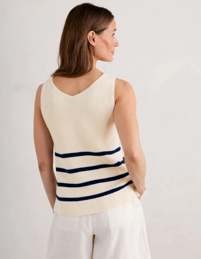 Seasalt Canary Organic Cotton Knitted Vest Top