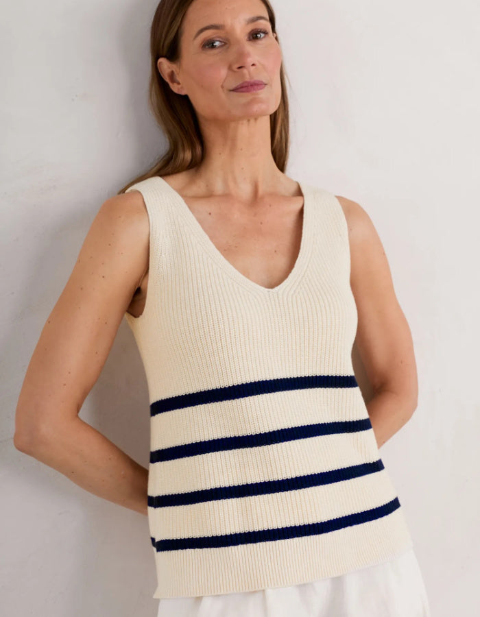 Seasalt Canary Organic Cotton Knitted Vest Top