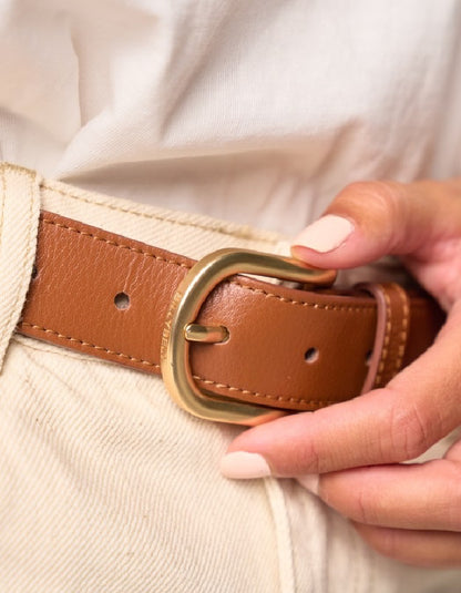 Billy Belt Leather Belt in Brown