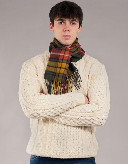 Lochcarron Lambswool Scarf in Buchanan Antique