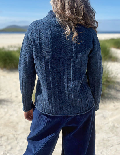 Harley Donegal Tweed Cable Manners Sweater in Soay
