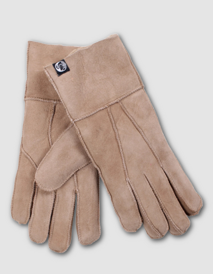Danefae No Waste Sheepskin Gloves in Light Camel