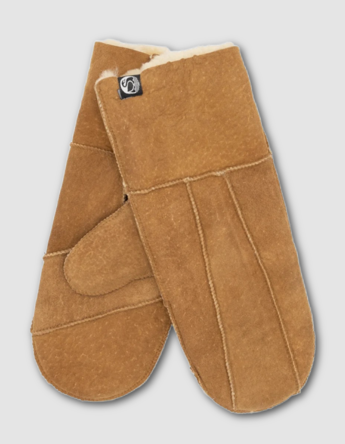 Danefae No Waster Sheepskin Mittens in Camel