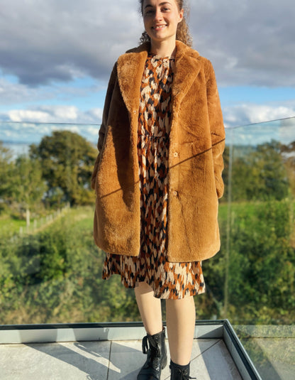 Brave & True Jungle Coat in Caramel
