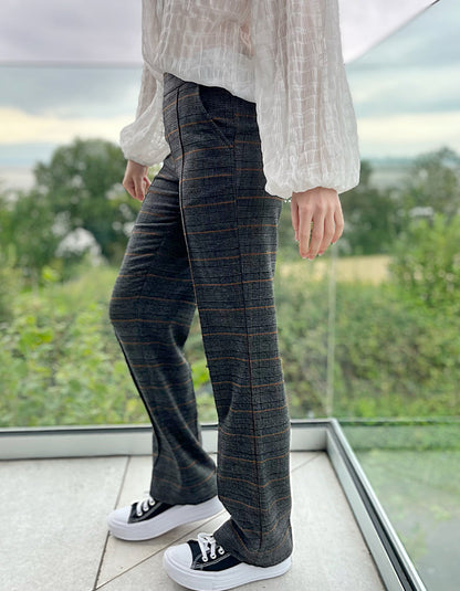 Milano Grey Grid Pant