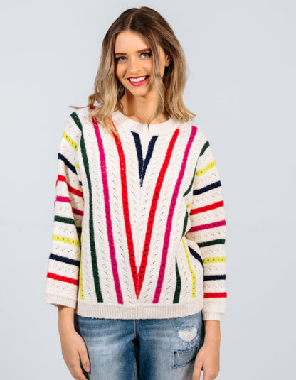 Kaleido Chevron Sweater