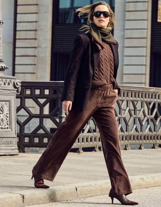 MAC's Full Length Chiara in Bison Jumbo Cord