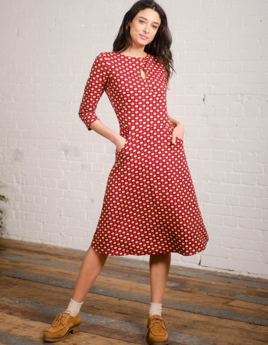 Pretty Vacant Fifi Dress with Circles Print