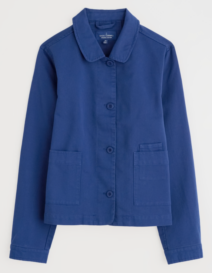 Seasalt Coombe Lane Jacket in Washed Marine