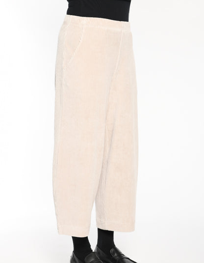 Vetono Jumbo Cord Lantern Pant in Pebble