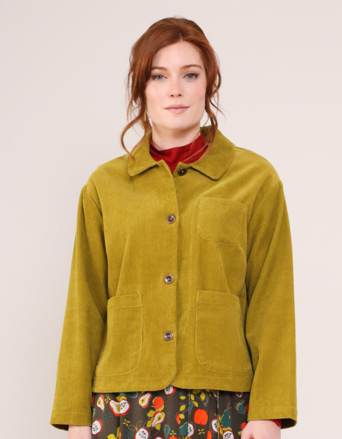 Nomads Chunky Cord Jacket in Tarragon