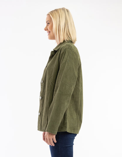 Orientique Jumbo Cord Jacket in Olive