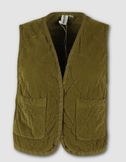 Danefae Daneblues Cord Vest in Dark Olive
