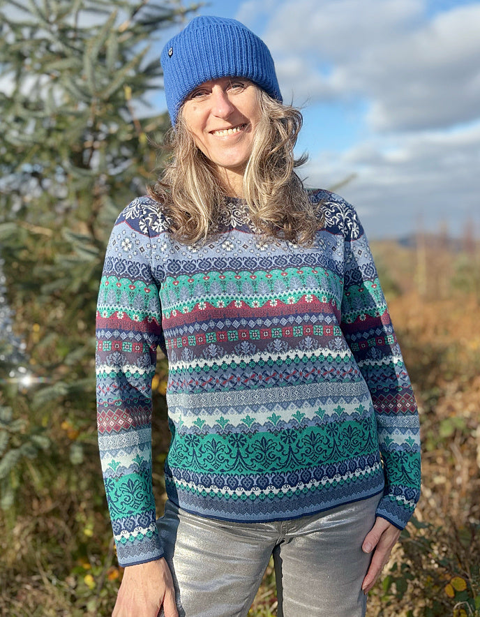 Dunque Cotton Jacquard Fair Isle Sweater