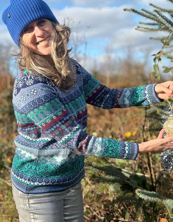 Dunque Cotton Jacquard Fair Isle Sweater