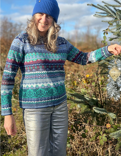 Dunque Cotton Jacquard Fair Isle Sweater