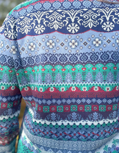 Dunque Cotton Jacquard Fair Isle Sweater