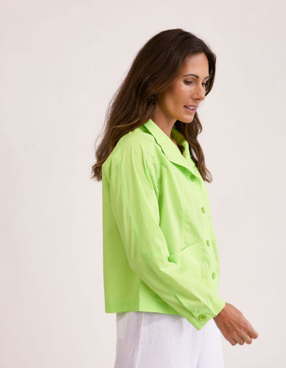 lime green cotton summer jacket