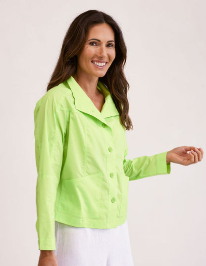 lime green cotton summer jacket