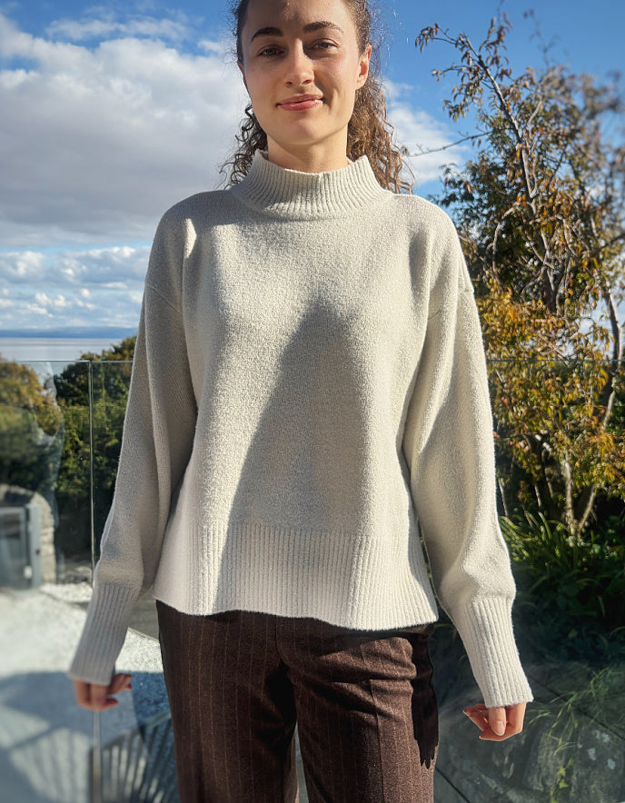 Betty Barclay Turtle Neck in Cream Sparkle