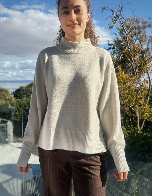 Betty Barclay Turtle Neck in Cream Sparkle