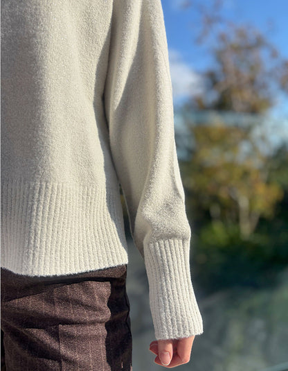 Betty Barclay Turtle Neck in Cream Sparkle