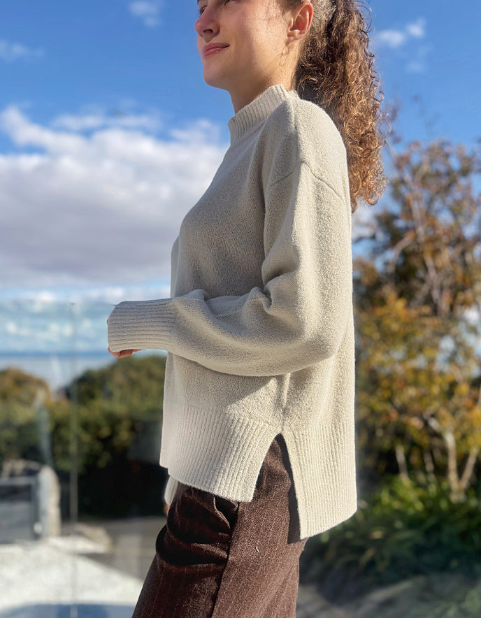 Betty Barclay Turtle Neck in Cream Sparkle