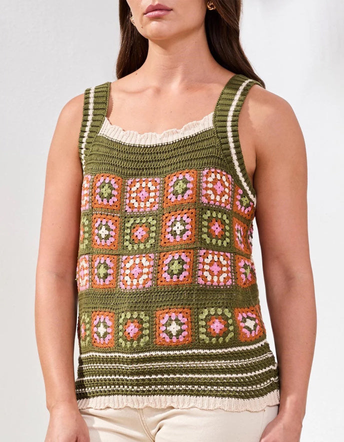 Tribal Crochet Tank