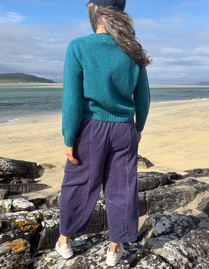 Harley Cropped Cardigan in Gulfstream
