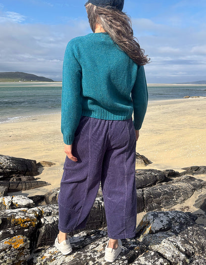 Harley Cropped Cardigan in Gulfstream