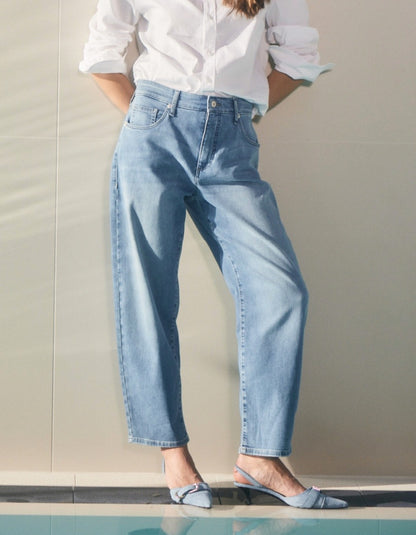 MAC Danni Barrel Jean in Scissor Blue Used
