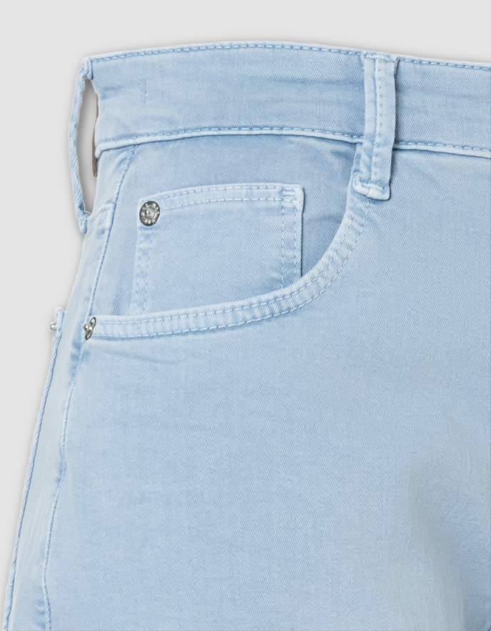 powder blue barrel leg summer jeans