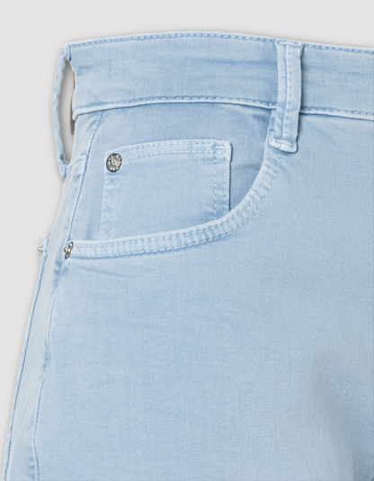 powder blue barrel leg summer jeans