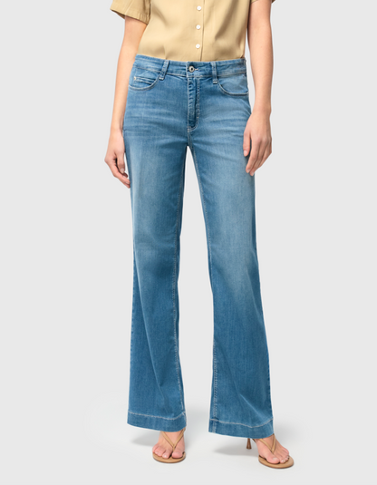 MAC Dream Wide Jean in Summer Mid Blue Wash