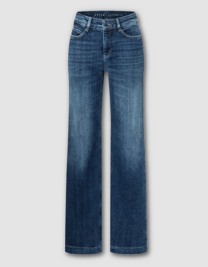 MAC Dream Wide Jeans in Cobalt Authentic Wash