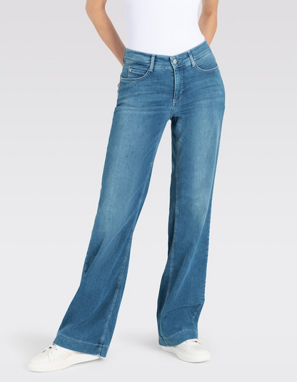 MAC Dream Wide Jean in Summer Mid Blue Wash