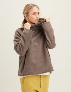 By Basics Cosy Turtle Top in Earth Melange