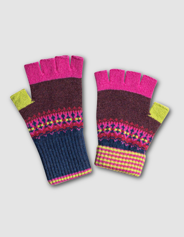 Eribe Alloa Fingerless Gloves in Salsa Tango