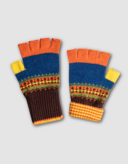 Eribe Alloa Fingerless Gloves in Ebony
