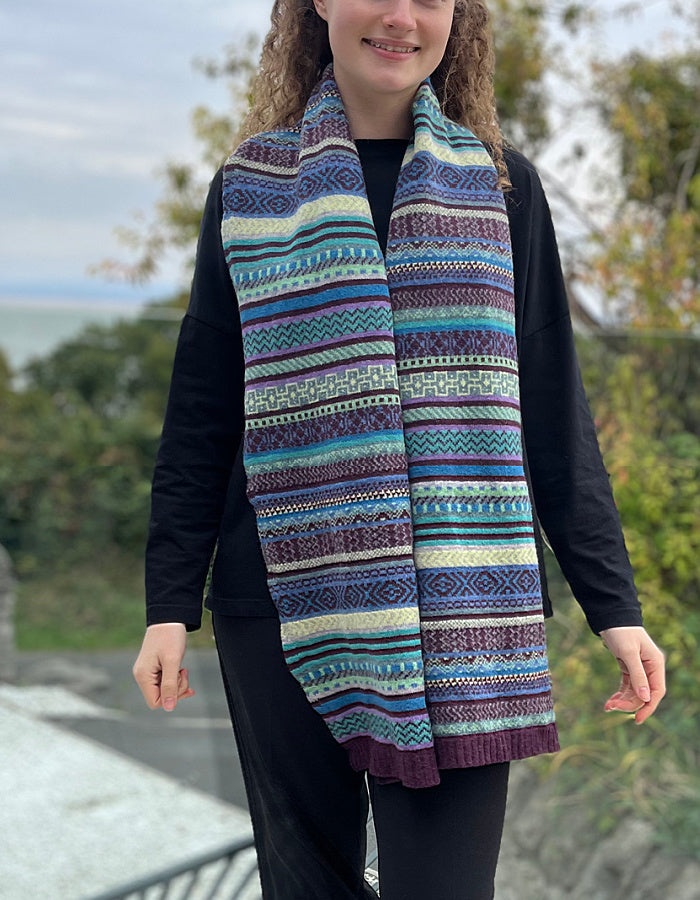 Green Grove Traquair Scarf in Erica