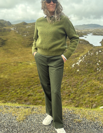 Stehmann Fenja Pinstripe in Basil Sorbet