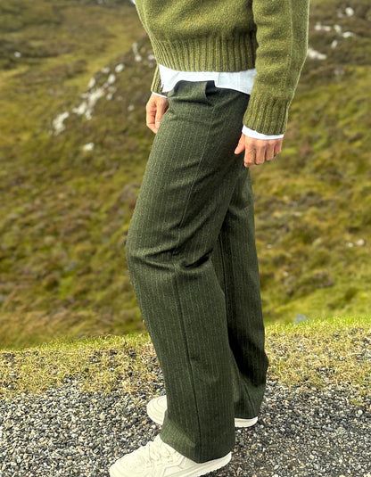 Stehmann Fenja Pinstripe in Basil Sorbet