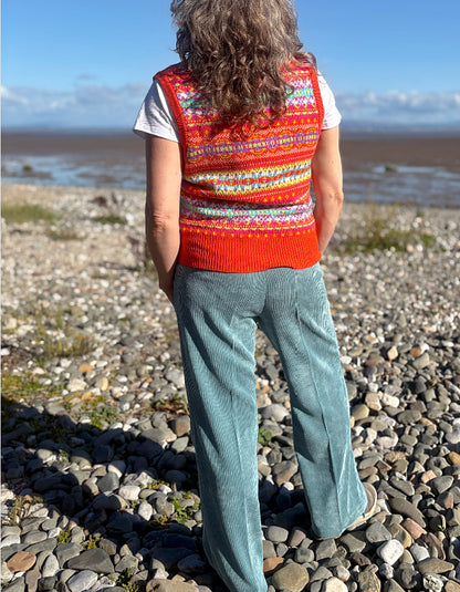 Eribe Kinross Waistcoat in Flame
