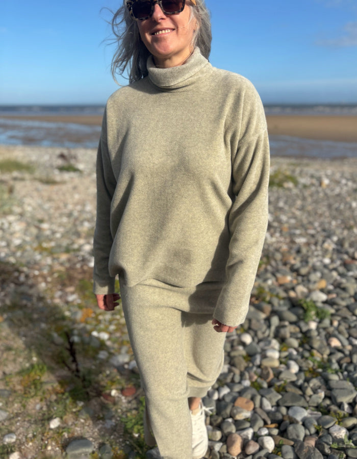 Henriette Steffensen Polo Neck in Sand