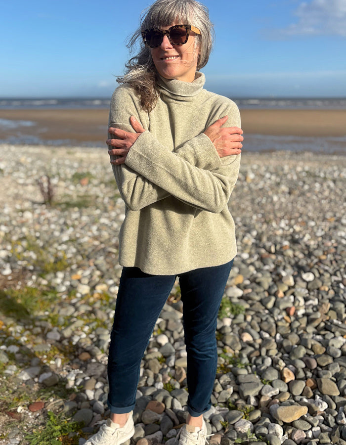 Henriette Steffensen Polo Neck in Sand
